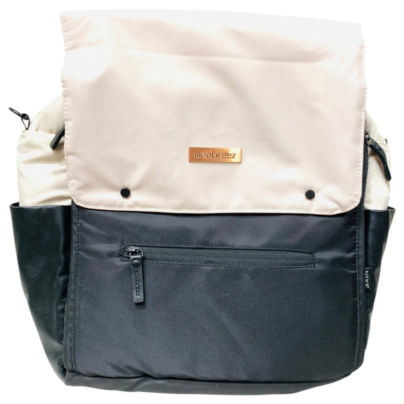 Neobreez-NIXE-Multifunctional-Diaper-Backpack-Beige-Black-1-2