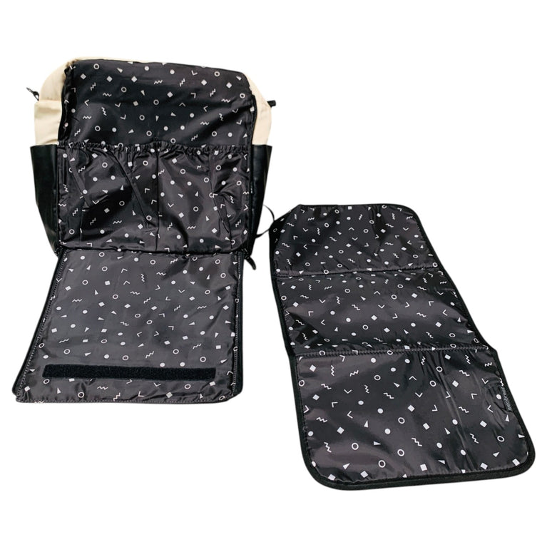 Neobreez-NIXE-Multifunctional-Diaper-Backpack-Beige-Black-1-3