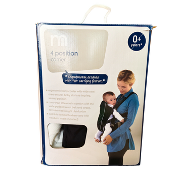 Mothercare 4-Position Baby Carrier - Black