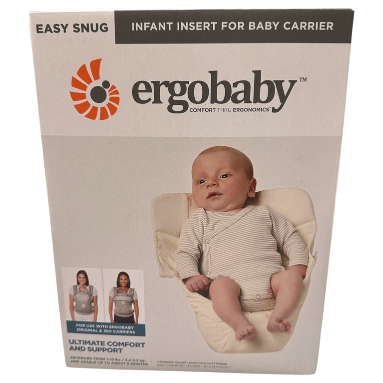 Ergobaby Baby Infant Insert for Baby Carrier with Neck & Head Support - Natural