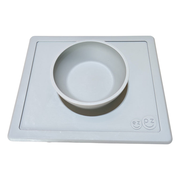 Ezpz-Happy-Bowl-and-Placemat-Pewter-2-2