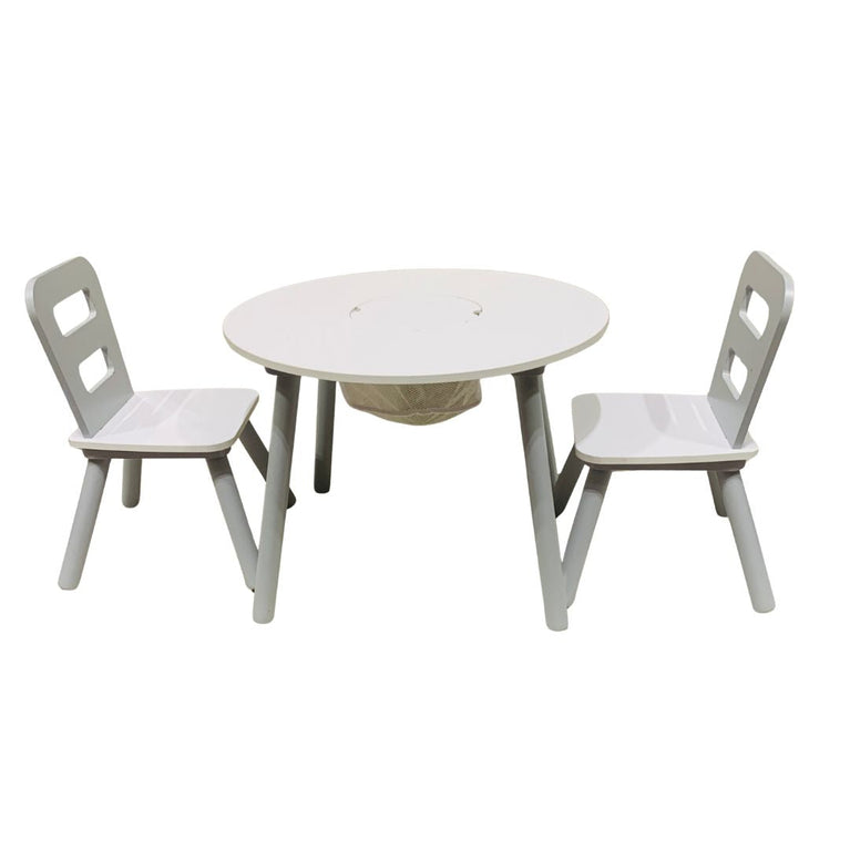 Kidkraft-Round-Storage-Table-&-2-Chair-Set-Grey-&-White-1-1