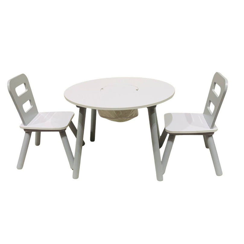 Kidkraft-Round-Storage-Table-&-2-Chair-Set-Grey-&-White-1-1