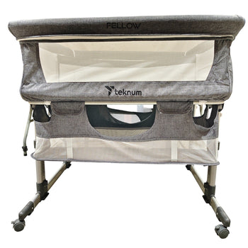 Teknum-Twin-Bedside-Fellow-Crib-Grey-2-2