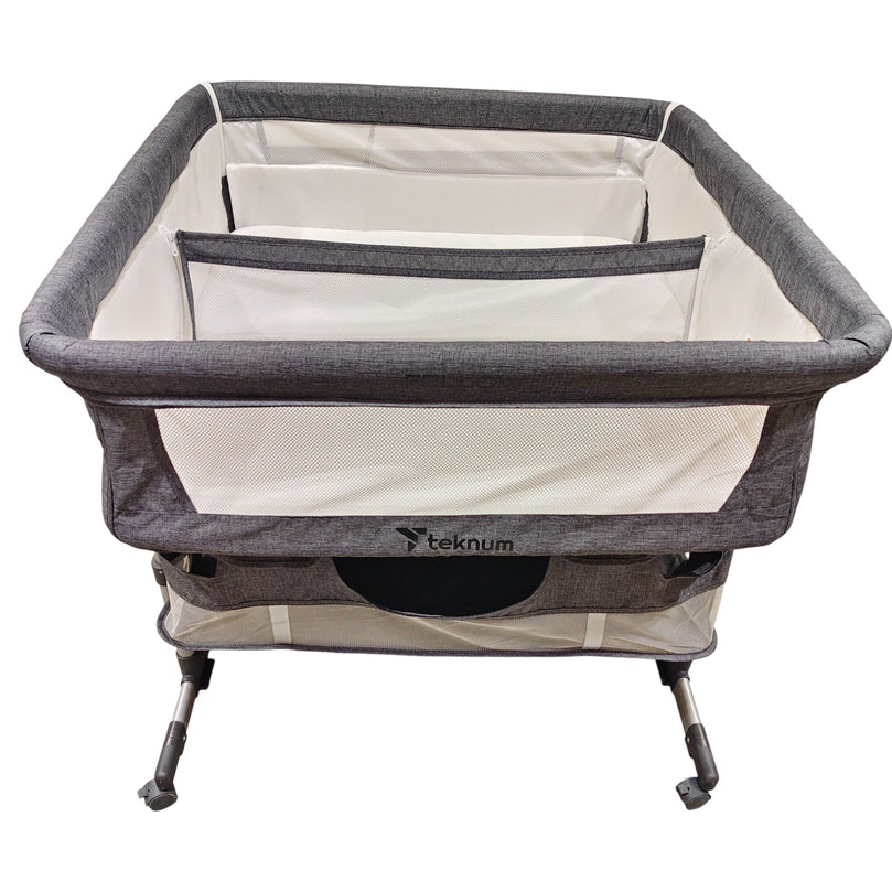 Teknum-Twin-Bedside-Fellow-Crib-Grey-2-3