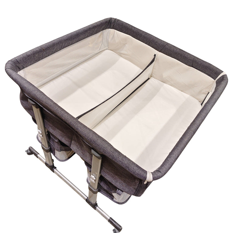 Teknum-Twin-Bedside-Fellow-Crib-Grey-2-6