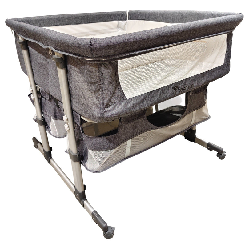 Teknum-Twin-Bedside-Fellow-Crib-Grey-2-8