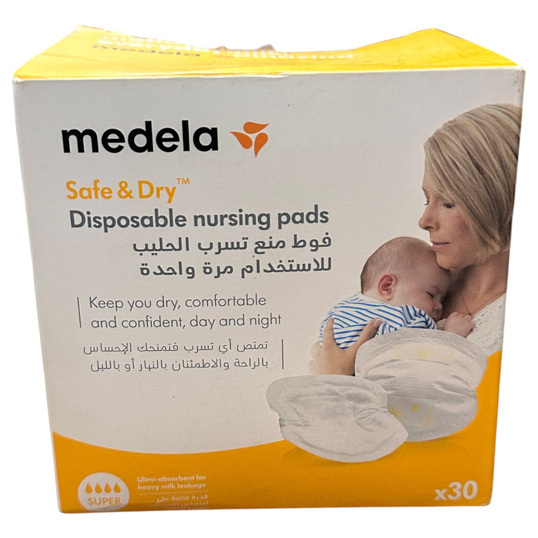 Medela-Safe-&-Dry-Ultra-Thin-Disposable-Absorbent-Nursing-Pads-28-Units-1--2