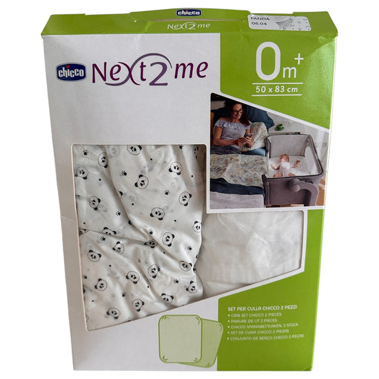 Chicco-Next2Me-Children's-Bed-Sheet-Panda-(Pack-of-2)-1-3