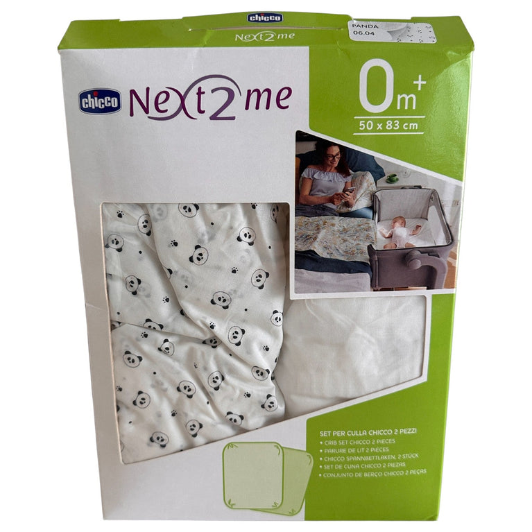Chicco-Next2Me-Children's-Bed-Sheet-Panda-(Pack-of-2)-1-3