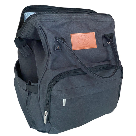 Keababies-Diaper-Backpack-with-Diaper-Mat-Trendy-Black-1-2