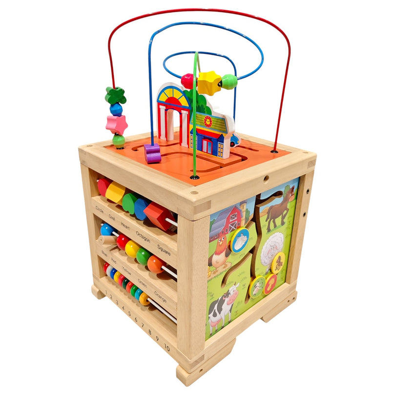 Factory-Price-6-in-1-Multifunctional-Wooden-Activity-Baby-Walker-1-4