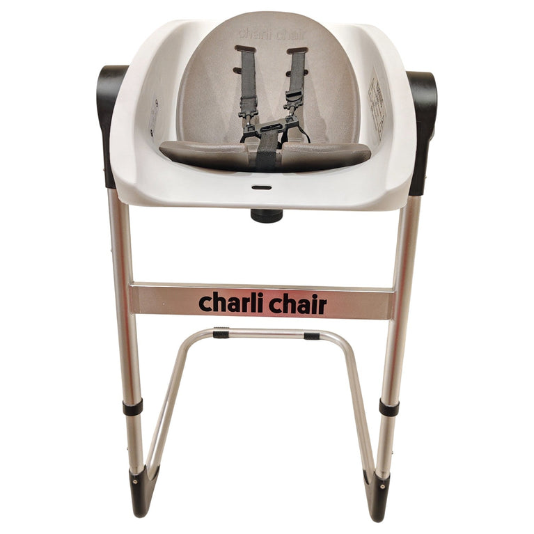 CharliChair-2-in-1-Baby-Shower-Chair-Brown/-White/Silver-1-2