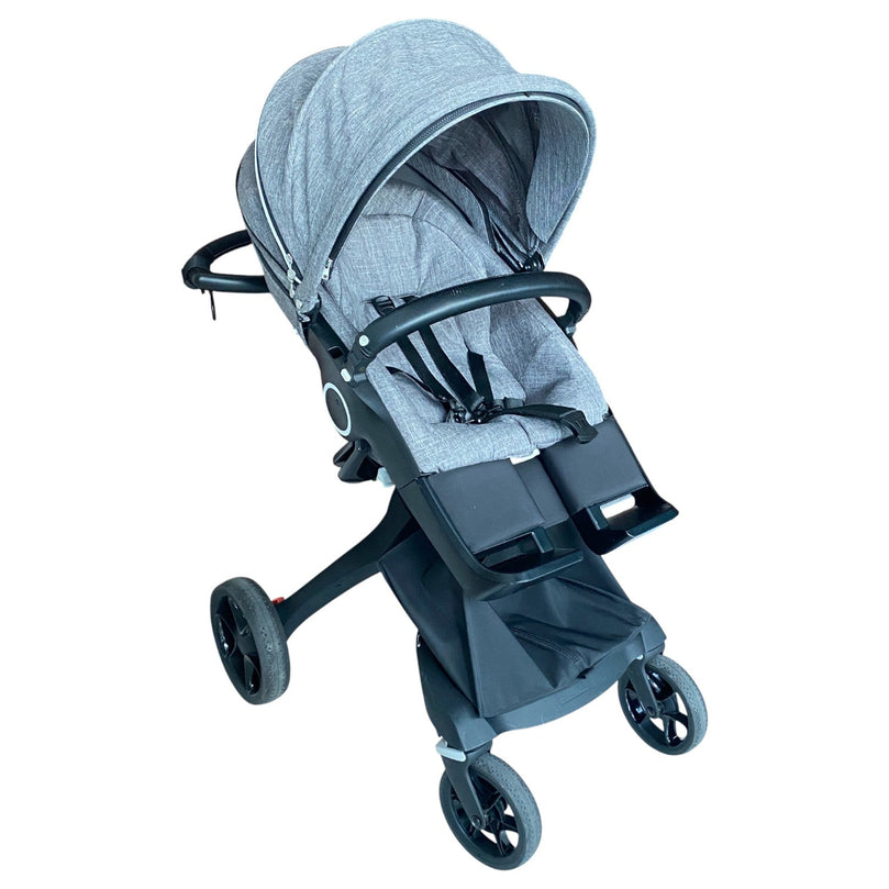 Stokke V6 xplory Stroller and Bassinet  - Grey-1-1
