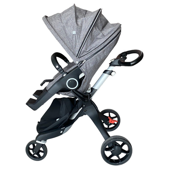 Stokke V6 xplory Stroller and Bassinet  - Grey-1-3