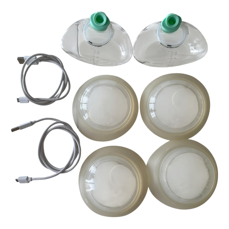 Elvie Double Electric Wearable Hands Free Breast Pump with Elvie Catch Breast Milk Silicone Cups