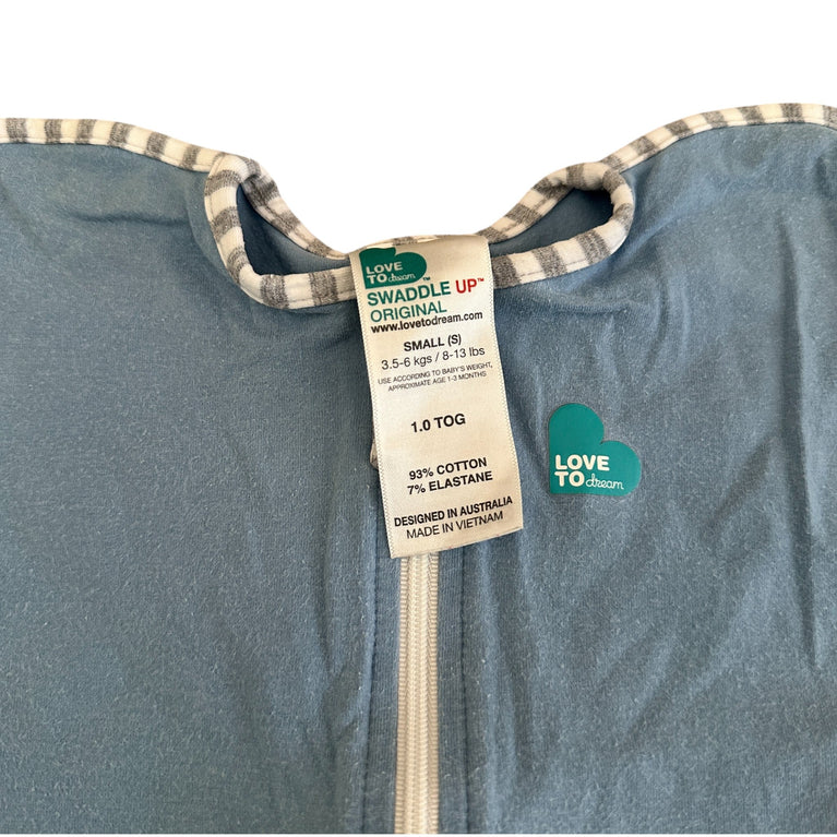 Love To Dream Swaddle Up Original - Small (3.5-6 kg) 1 TOG - Dusty Blue