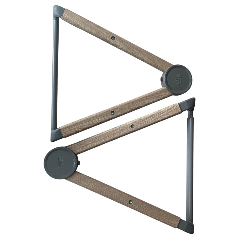 Mamas-&-Papas-Lua-Bedside-Crib-Grey-4-9