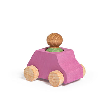 Pink-wooden-car-with-green-figure-1