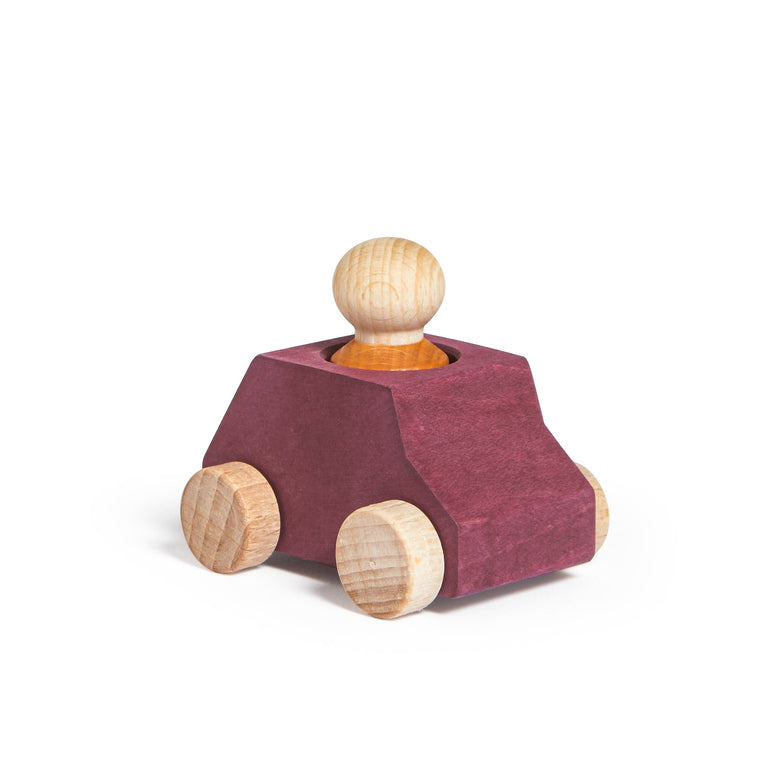Plum-wooden-car-with-ochre-figure-1