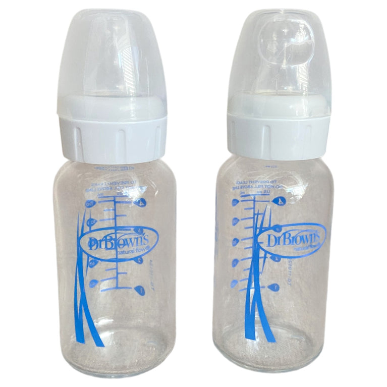 Dr.-Brown's-Natural-Flow-Glass-Baby-Bottles-4-oz-/-120-mL-Clear-1-2