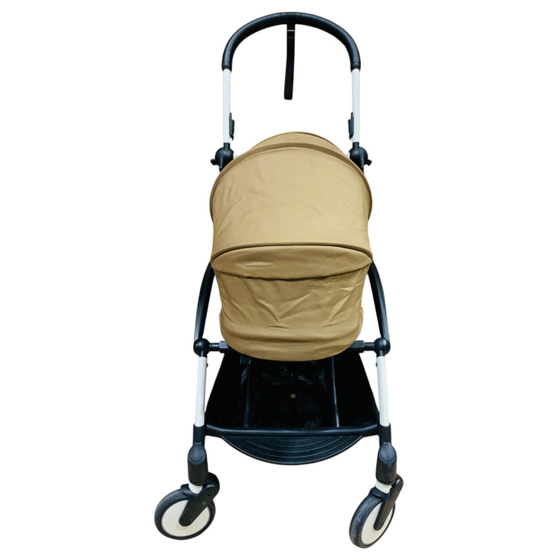 Stokke-YOYO³-White-frame-with-0+-Newborn-Pack-Toffee-1-6