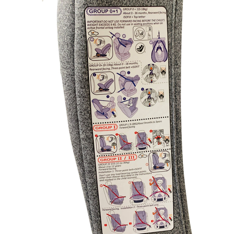 Moon-Rover-Baby/Infant-Travel-Car-Seat-Grey-1-9