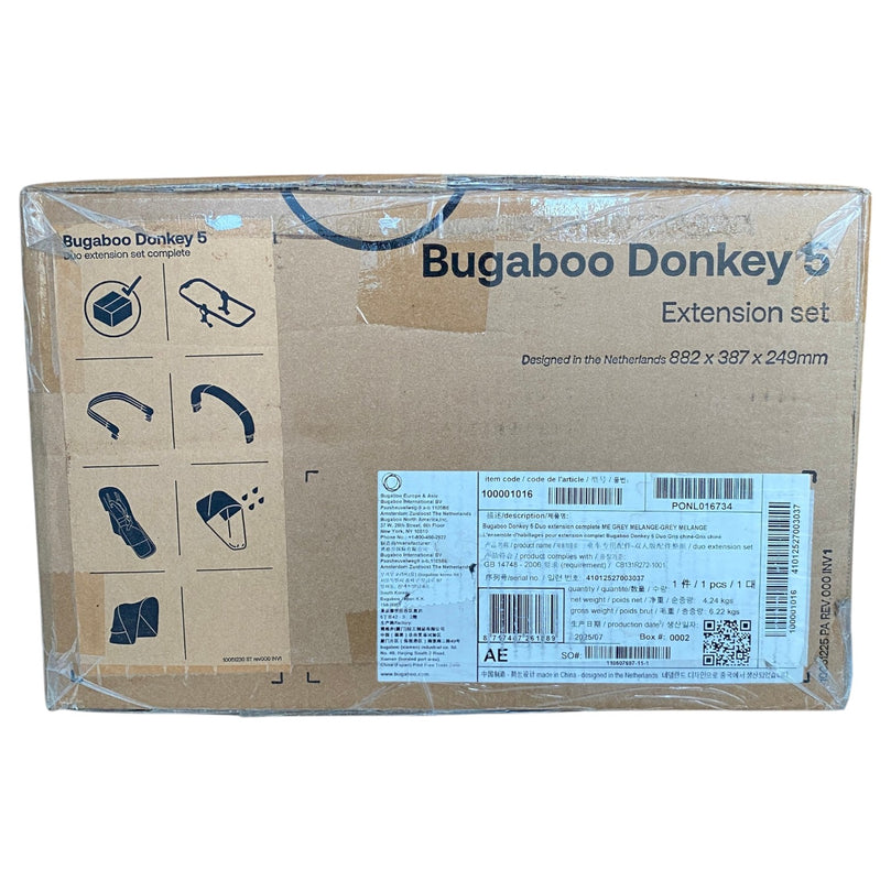 Bugaboo-Donkey-5-Duo-Extension-Set-Grey-Mélange-1-3