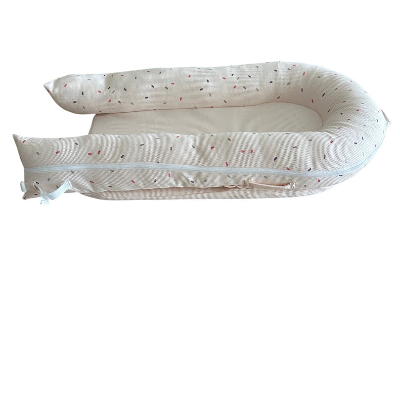 Giggles-Waffle-Texture-Sleeping-Bag-with-Mosquito-Net-Pink-1-6