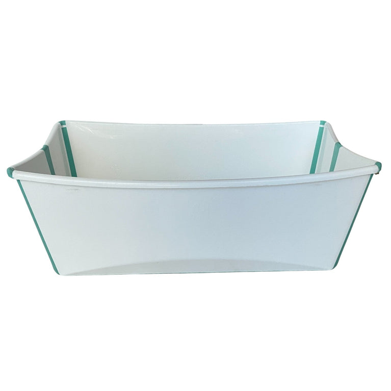 Stokke-Flexi-Bath-Tub-+-Newborn-Support-Bundle-Clear-Green-3-2