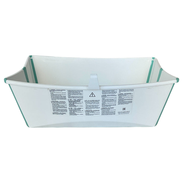 Stokke-Flexi-Bath-Tub-+-Newborn-Support-Bundle-Clear-Green-3-3