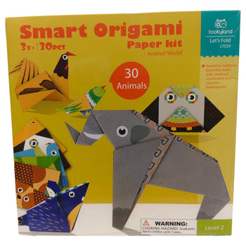 Tookyland Smart Origami Paper Kit - Animal World (30pcs)-1-02