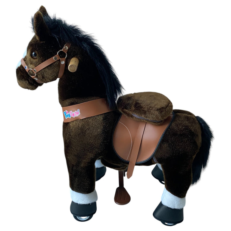 PonyCycle Riding Horse Toy Model U - Chocolate Brown