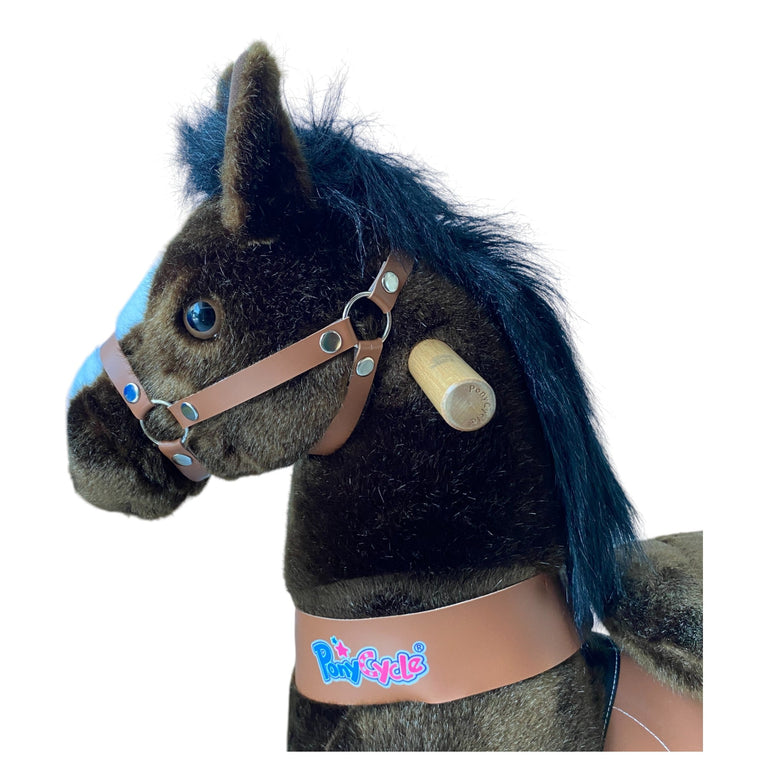PonyCycle Riding Horse Toy Model U - Chocolate Brown