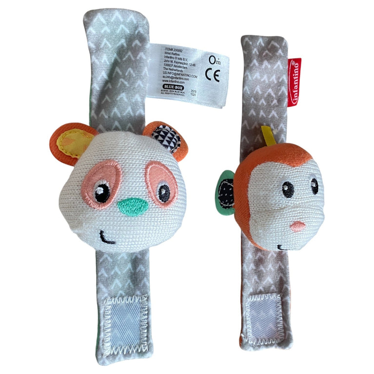 Infantino-Monkey-&-Panda-Wrist-Rattles-1-1