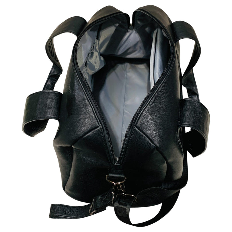 Childhome-Mommy-Club-Signature-PU-Leather-Diaper-Changing-Bag-Black-1-4
