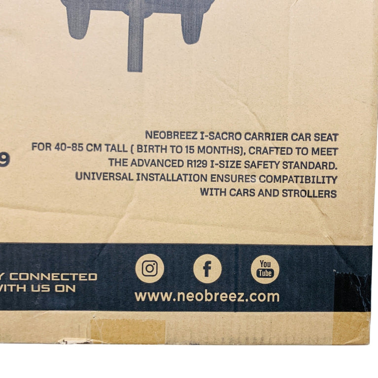 Neobreez-i-Sacro-i-Size-Lightweight-Baby-Car-Seat-Carrier-Black-1-4