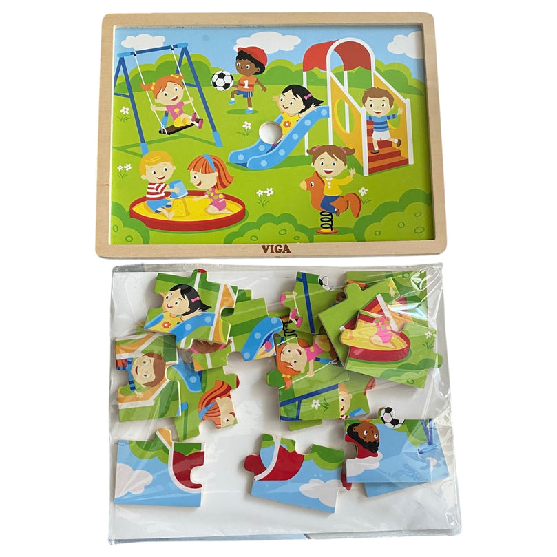 VIGA-Toys-Wooden-At-The-Park-Puzzle-(16-piece)-2-1
