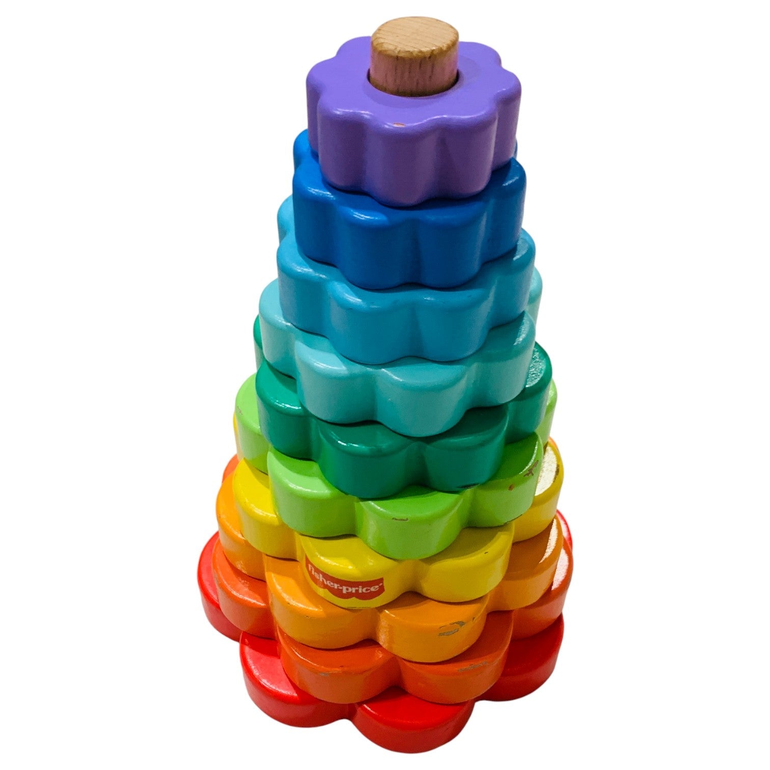 Fisher-Price Ten Ring Wooden Stacking Activity Toy | Shop used Wooden ...