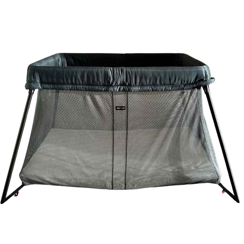 BabyBjörn Travel Cot Light With Mattress Carry Bag Dark Green