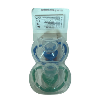 NUK Space Orthodontic Silicone Soothers - Pack of 2 (18-36 months) - Blue / Green