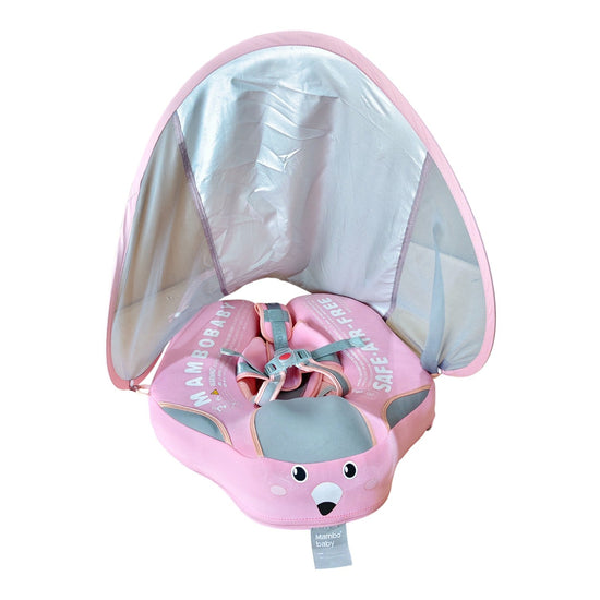 Mambobaby-Float-Deluxe-with-Canopy-and-Tail-Flamingo-Pink-6-5