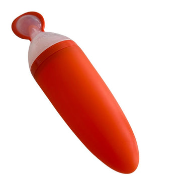 Boon Squirt Silicone Baby Food Dispensing Spoon - Orange