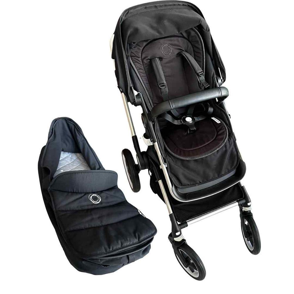 fox 2 bugaboo stroller Bugaboo Fox 2 Bassinet and Seat Stroller - Black | Shop used Strollers in UAE