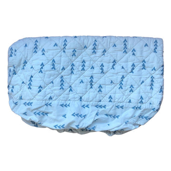 Crate & Barrel Changing Pad Cover - Blue