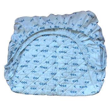 Crate & Barrel Changing Pad Cover - Blue