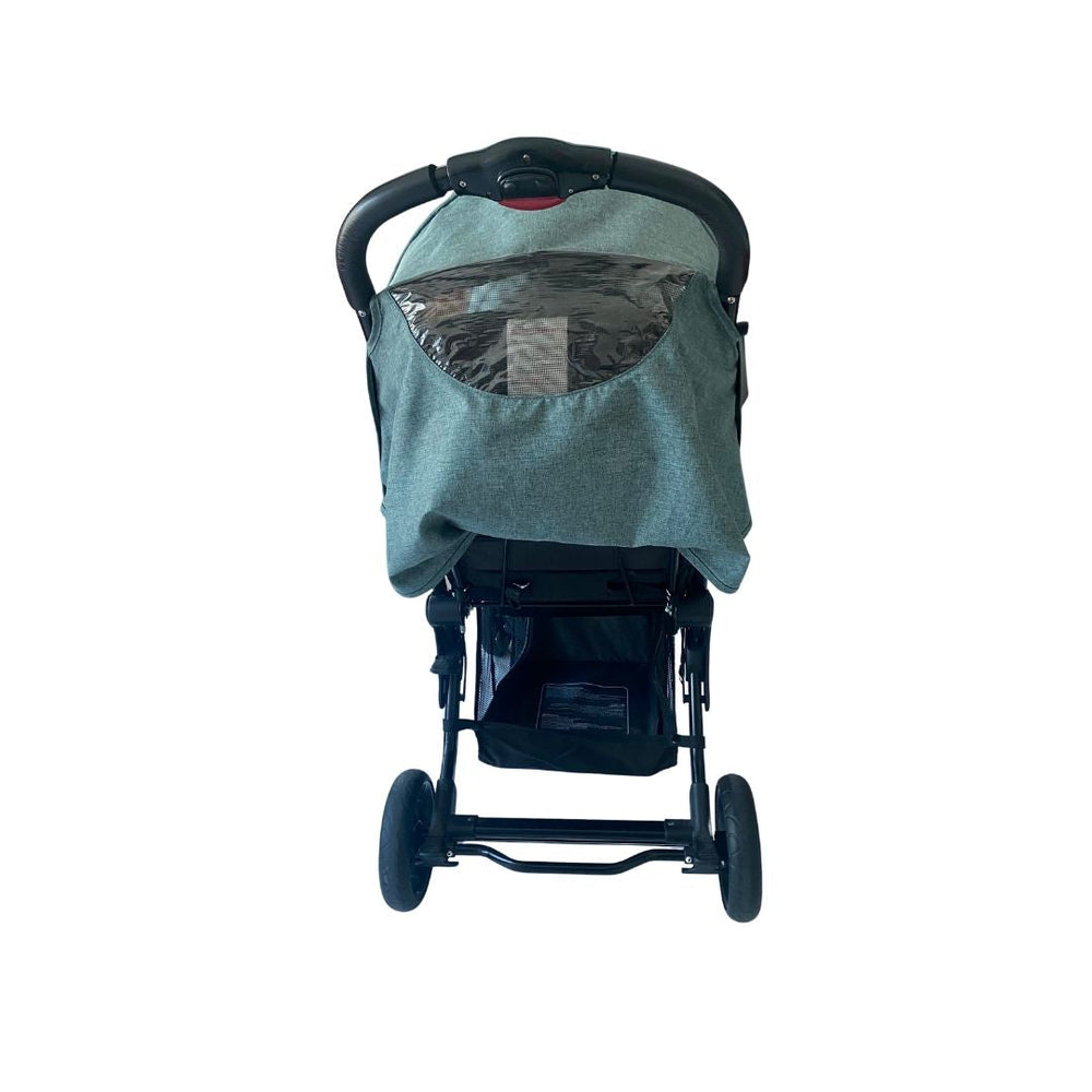 double stroller uae Juniors Tandem Baby Twin Stroller with Canopy - Cadet Blue | Shop used Strollers in UAE