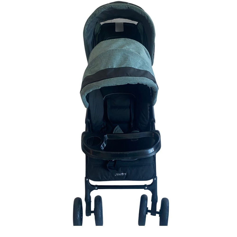 juniors double stroller Juniors Tandem Baby Twin Stroller with Canopy - Cadet Blue | Shop used Strollers in UAE