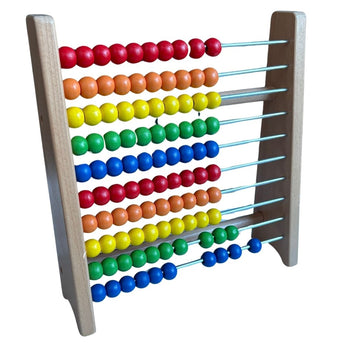 Viga Counting Educational Classic Wooden Circle Abacus Frame