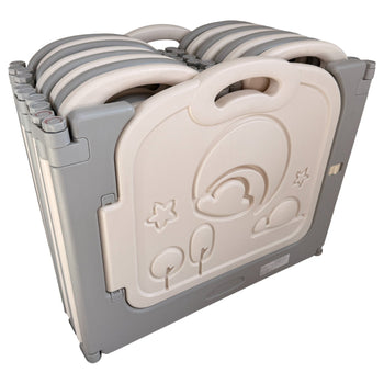 Fortella-Cloud-Castle-Foldable-Playpen-with-Whiteboard-and-Activity-Wall-14+4-Panels-Grey-1-1